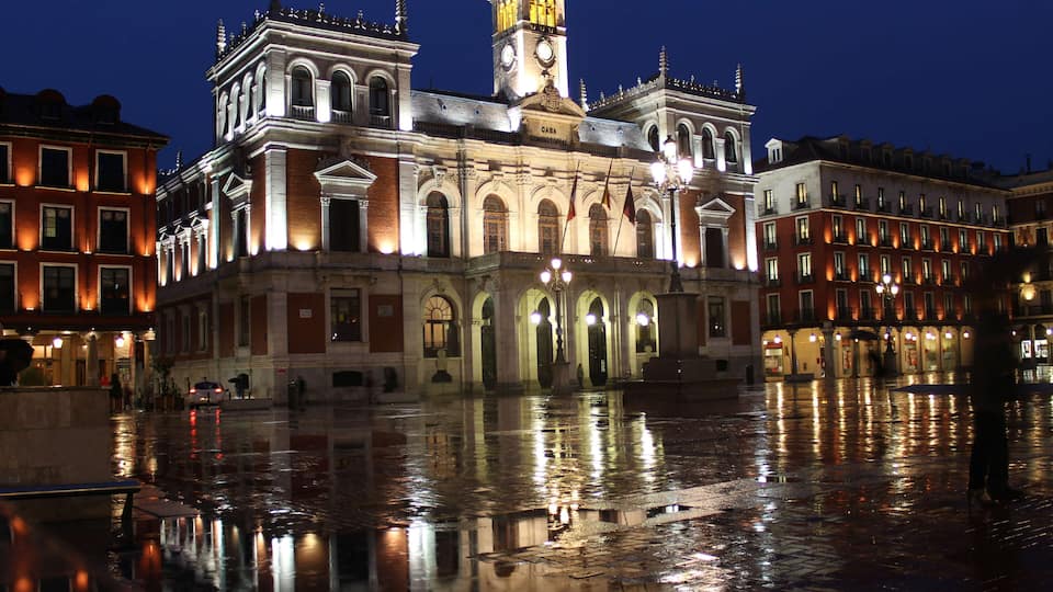 The Casa Consistorial on Valladolid's Plaza Mayor