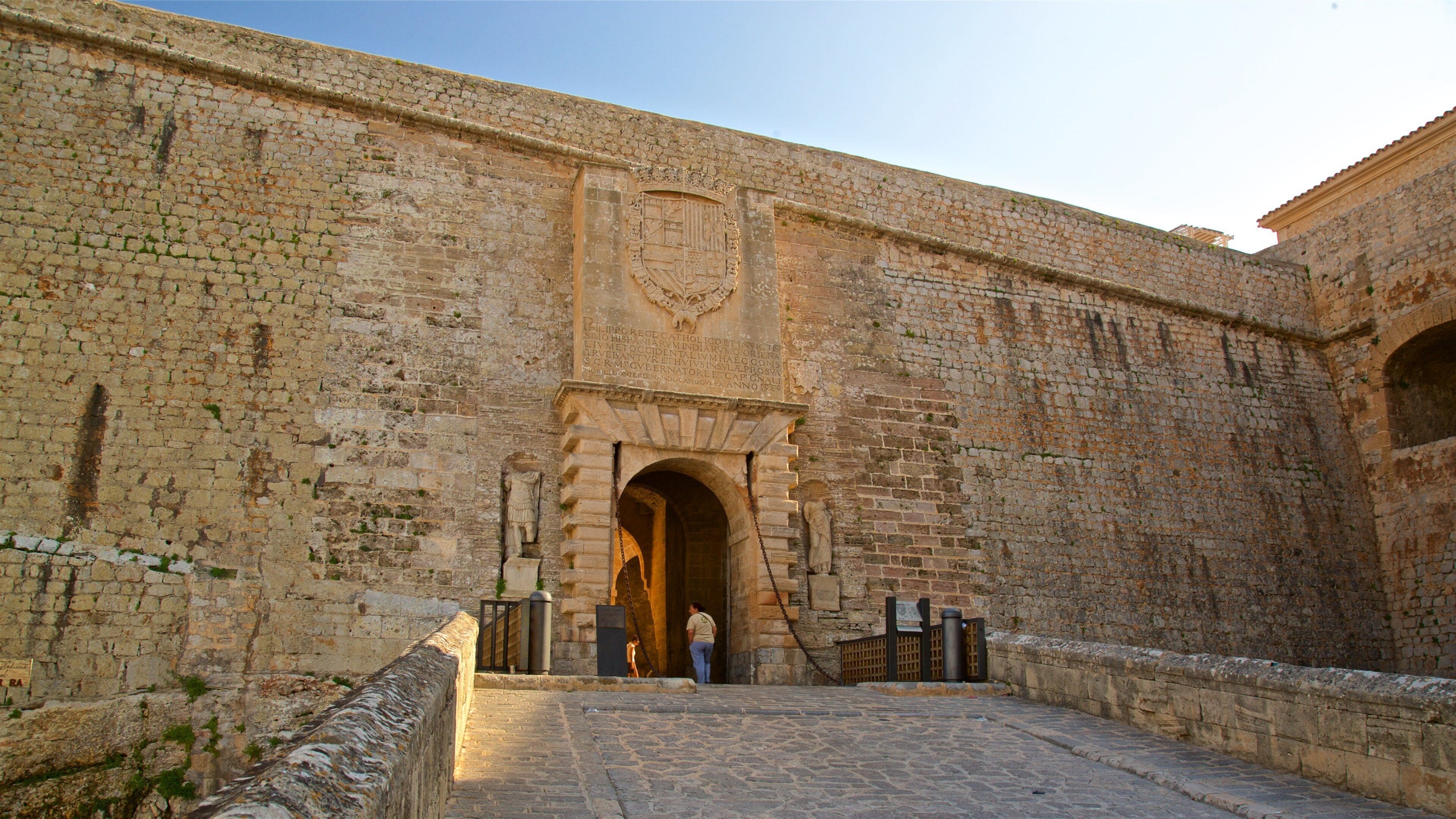 Ibiza City Centre featuring heritage elements and a castle