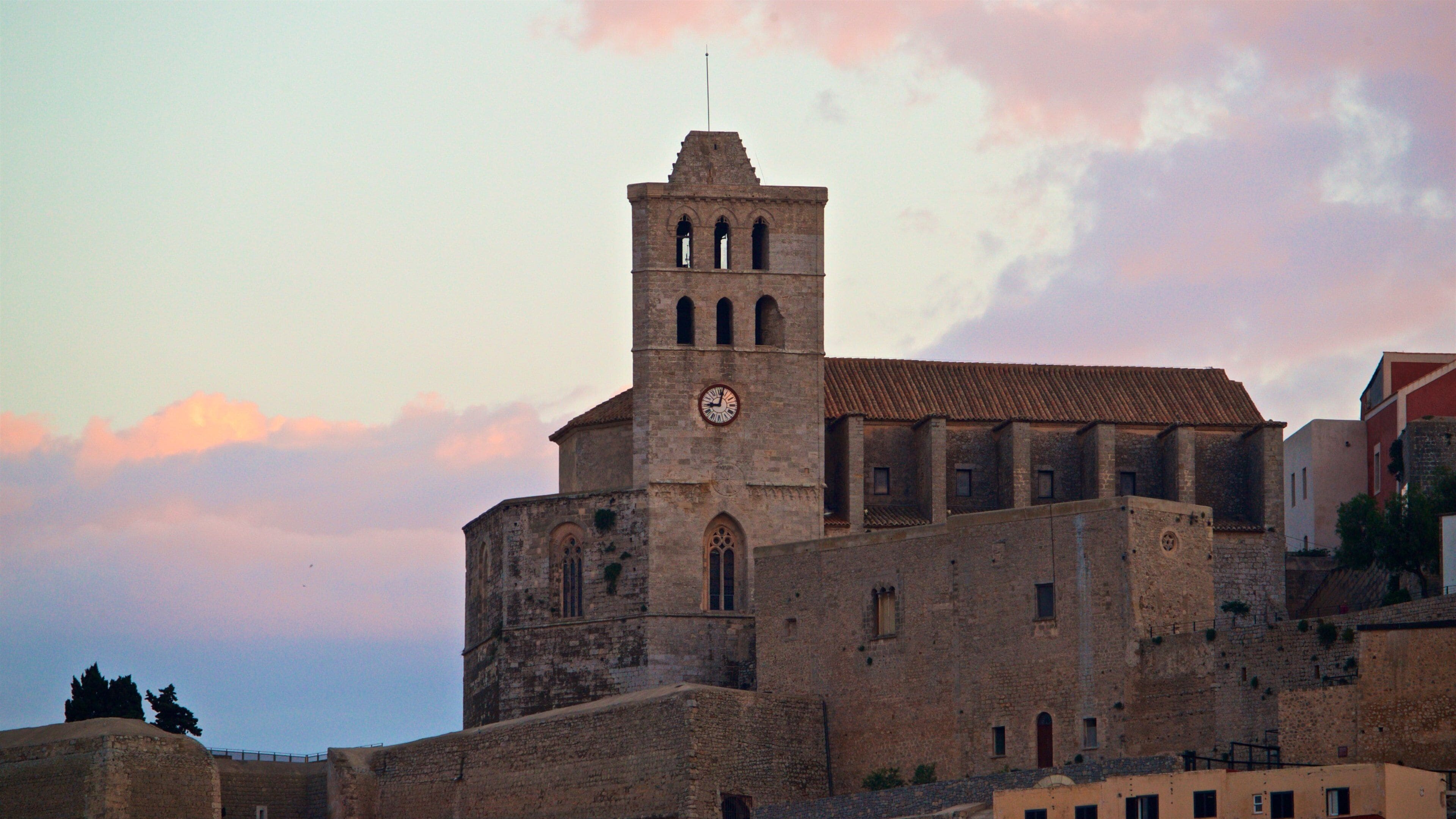 Ibiza City Centre featuring a sunset and heritage architecture
