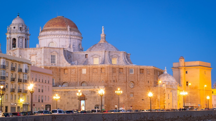 Old Town featuring heritage architecture and night scenes