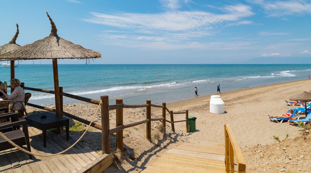 Nikki Beach showing a beach and general coastal views
