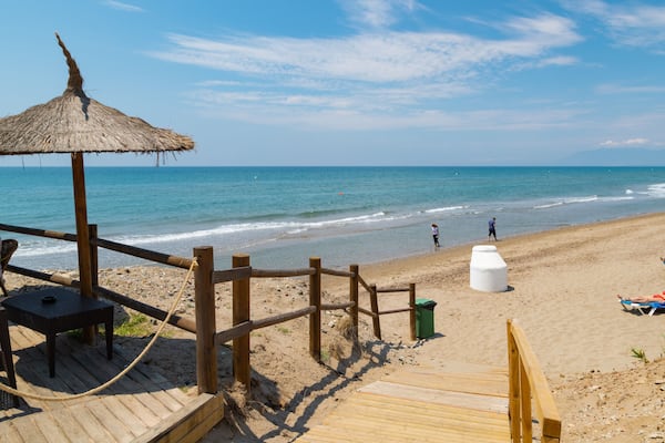 Nikki Beach showing a beach and general coastal views