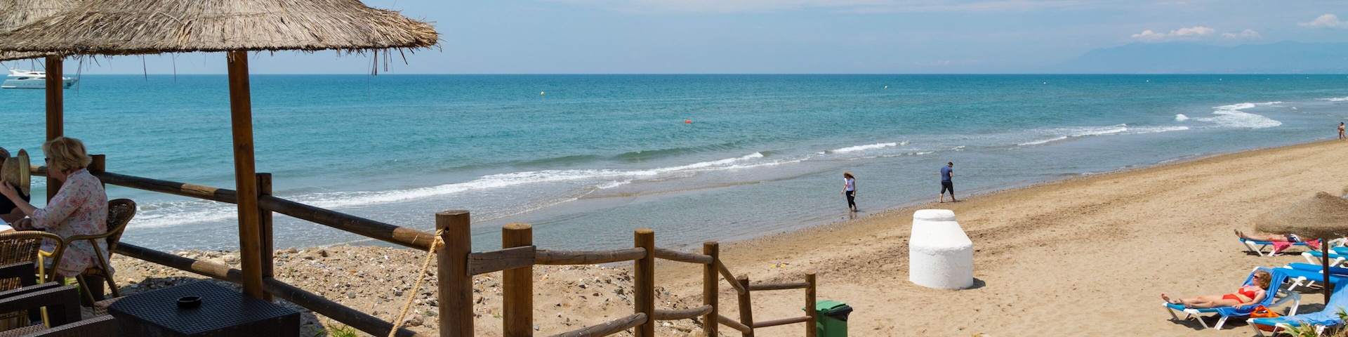 Nikki Beach showing a beach and general coastal views