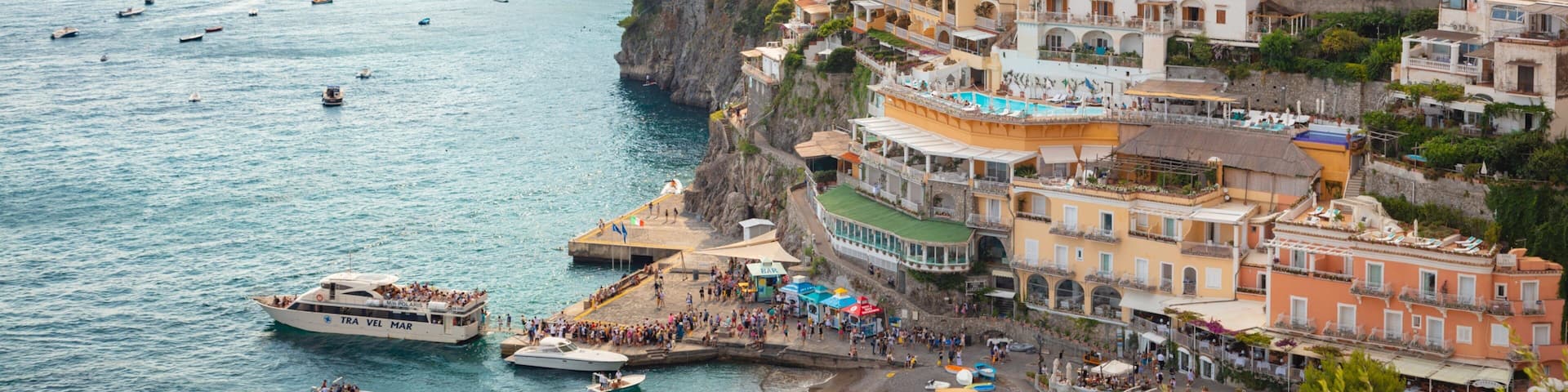 Positano City Centre featuring a coastal town, general coastal views and landscape views