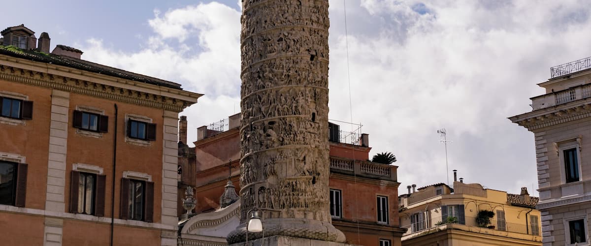 Column of Marcus Aurelius in Piazza Colonna, Rome