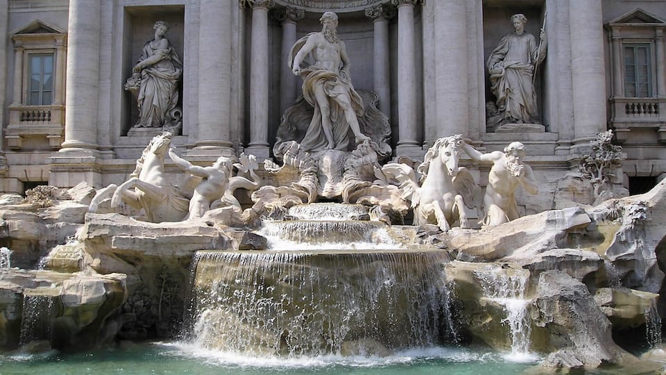 Trevi Fountain in Rome, Italy