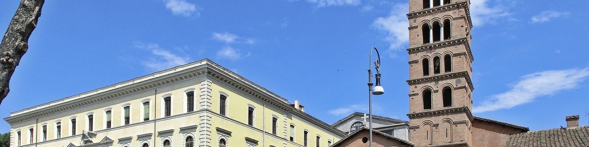 Basilica of Saint Mary in Cosmedin at Piazza della Bocca della Verità, Rome.