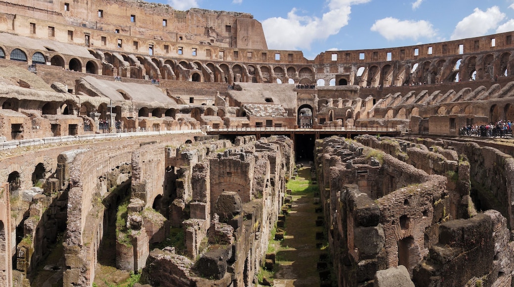 Interior of the Colosseum. This image was taken with a Sony A33 using Sweep Panorama and a zoom at 17mm.