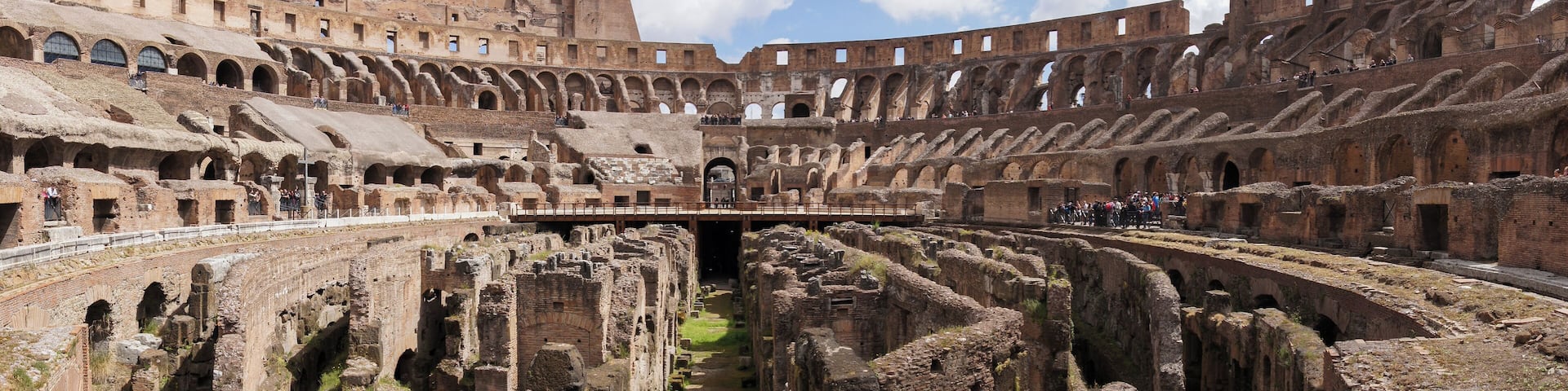 Interior of the Colosseum. This image was taken with a Sony A33 using Sweep Panorama and a zoom at 17mm.