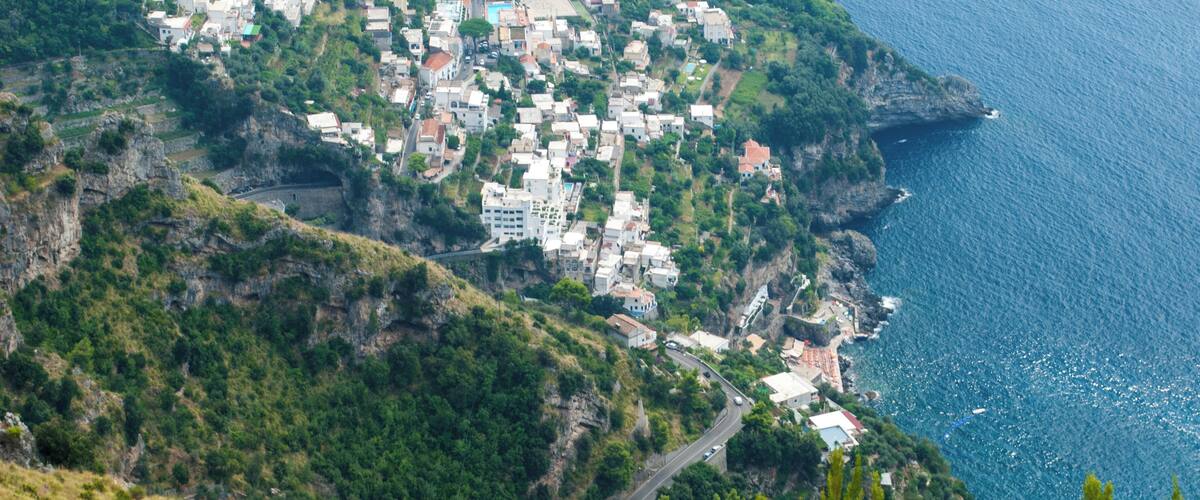 View of Praiano from Path of Gods