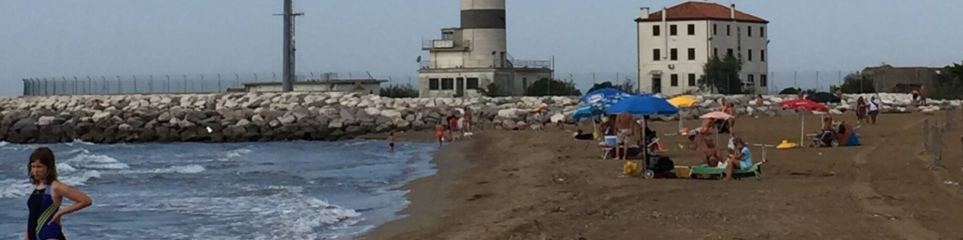 The lighthouse at Lido di Jesolo.