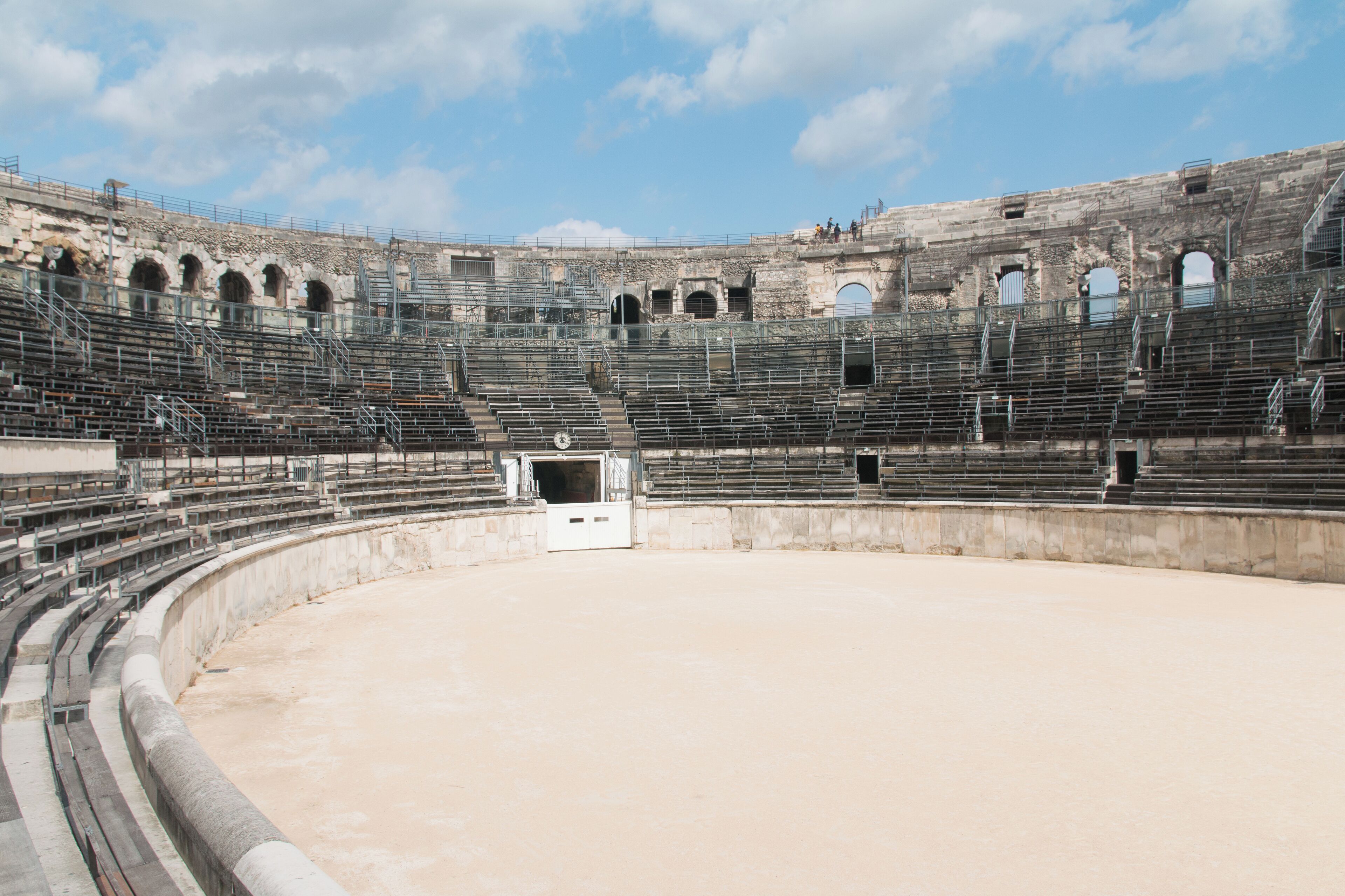The arena of the Amphitheatre of Nîmes