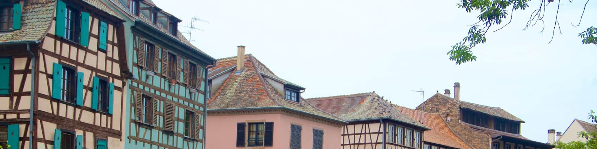 Petite France featuring a city and a river or creek