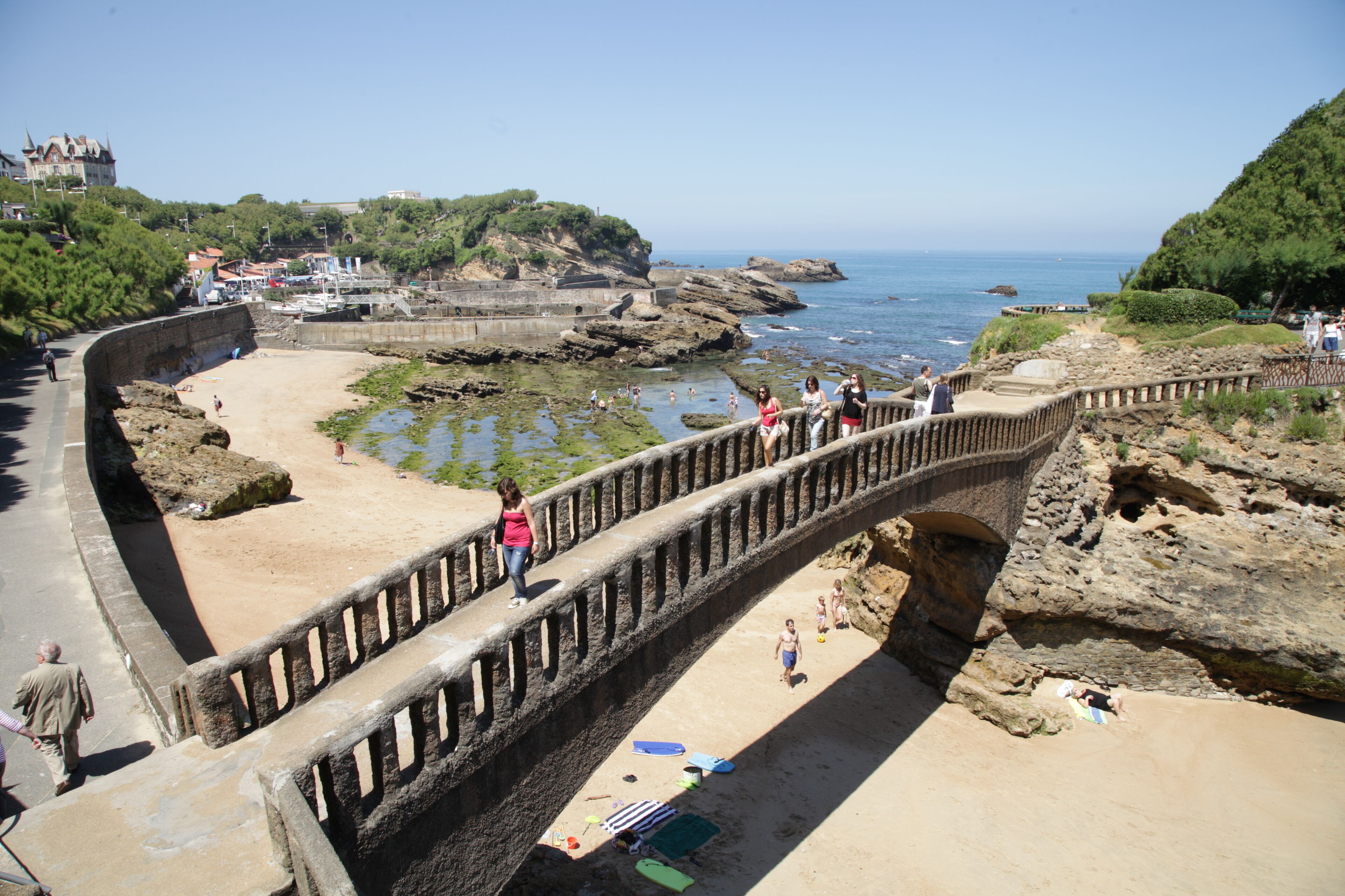 Biarritz à marée basse