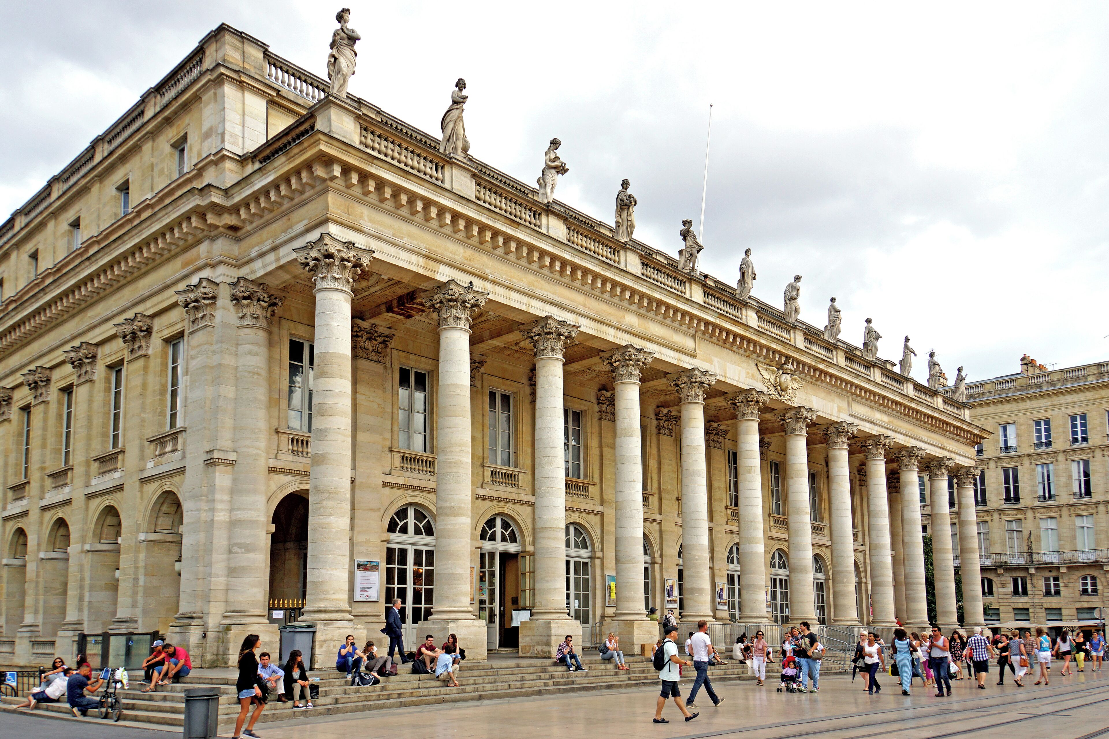 PLEASE, NO invitations or self promotions, THEY WILL BE DELETED. My photos are FREE to use, just give me credit and it would be nice if you let me know, thanks. Grand Theatre of Bordeaux is home to the Opéra National de Bordeaux, as well as the Ballet National de Bordeaux.
