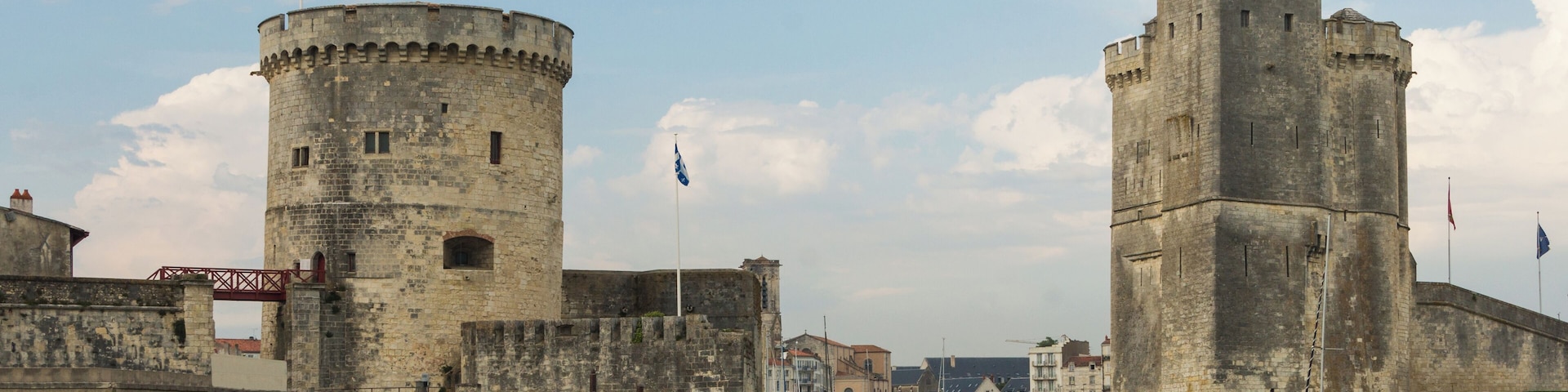 Entrance of old harbor, La Rochelle, Charente-Maritime, France