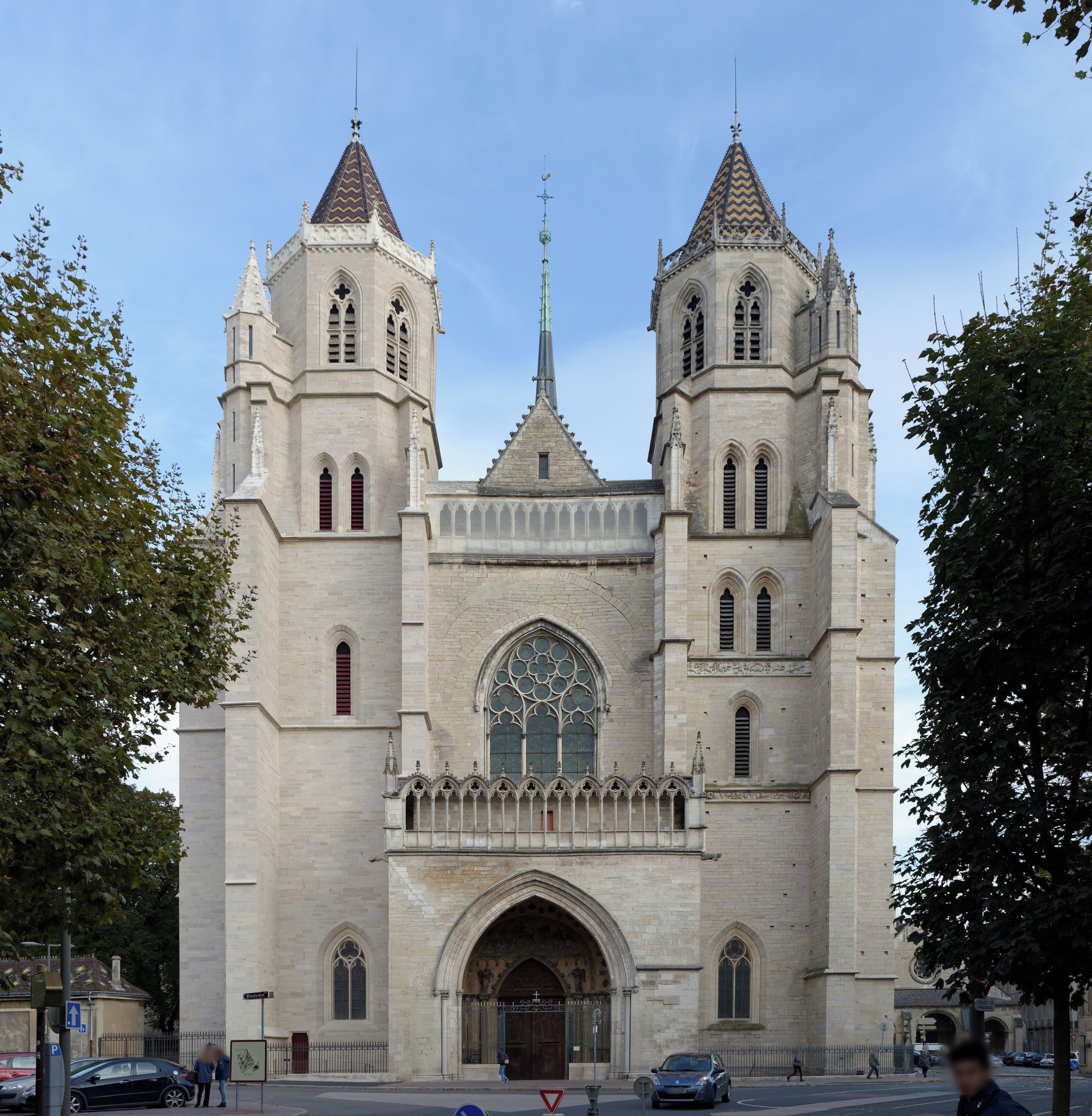 Cathédrale Saint-Bénigne, à Dijon (Côte d'Or, Bourgogne, France).