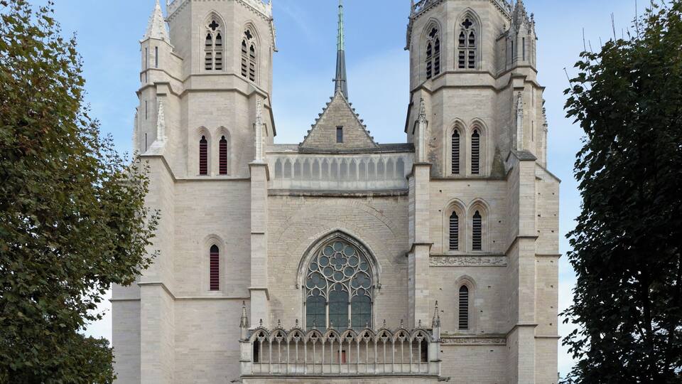 Cathédrale Saint-Bénigne, à Dijon (Côte d'Or, Bourgogne, France).