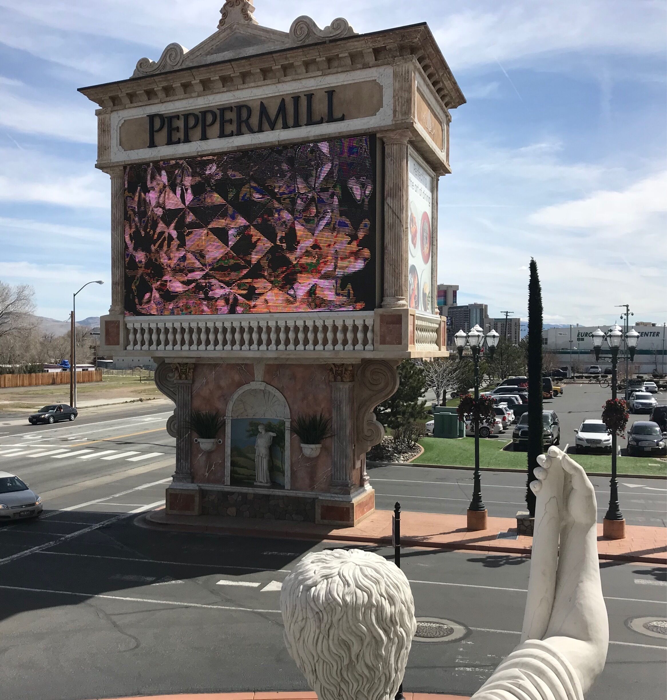 Taken atop a little staircase.  Great place for a ‘Reno’ wedding.