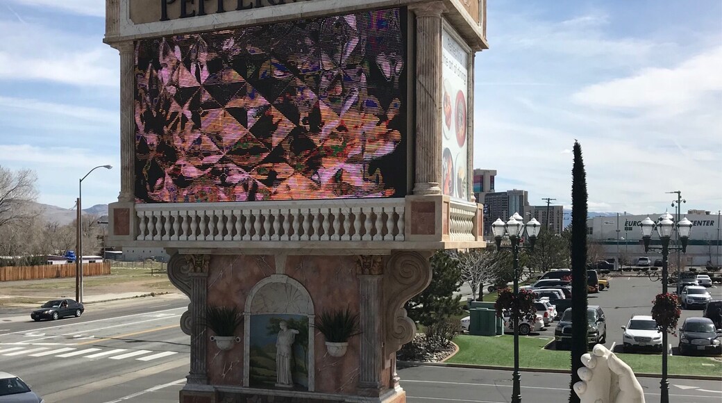 Taken atop a little staircase. Great place for a ‘Reno’ wedding.