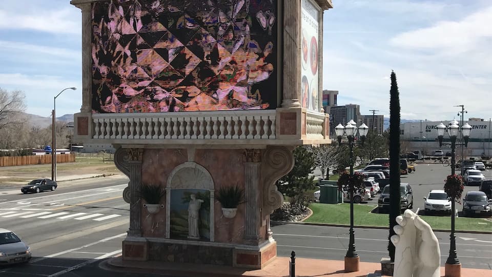 Taken atop a little staircase. Great place for a ‘Reno’ wedding.
