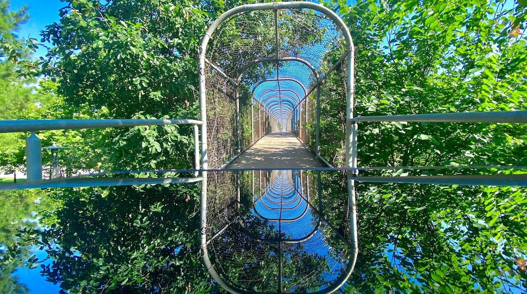 Buffalo Bayou Park is the 160-acre green space just west of downtown Houston