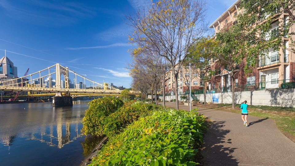 North Shore featuring a bridge and a river or creek