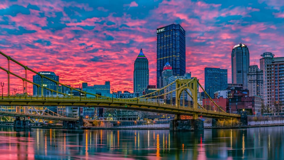 Good morning Pittsburgh Panorama from the North Shore