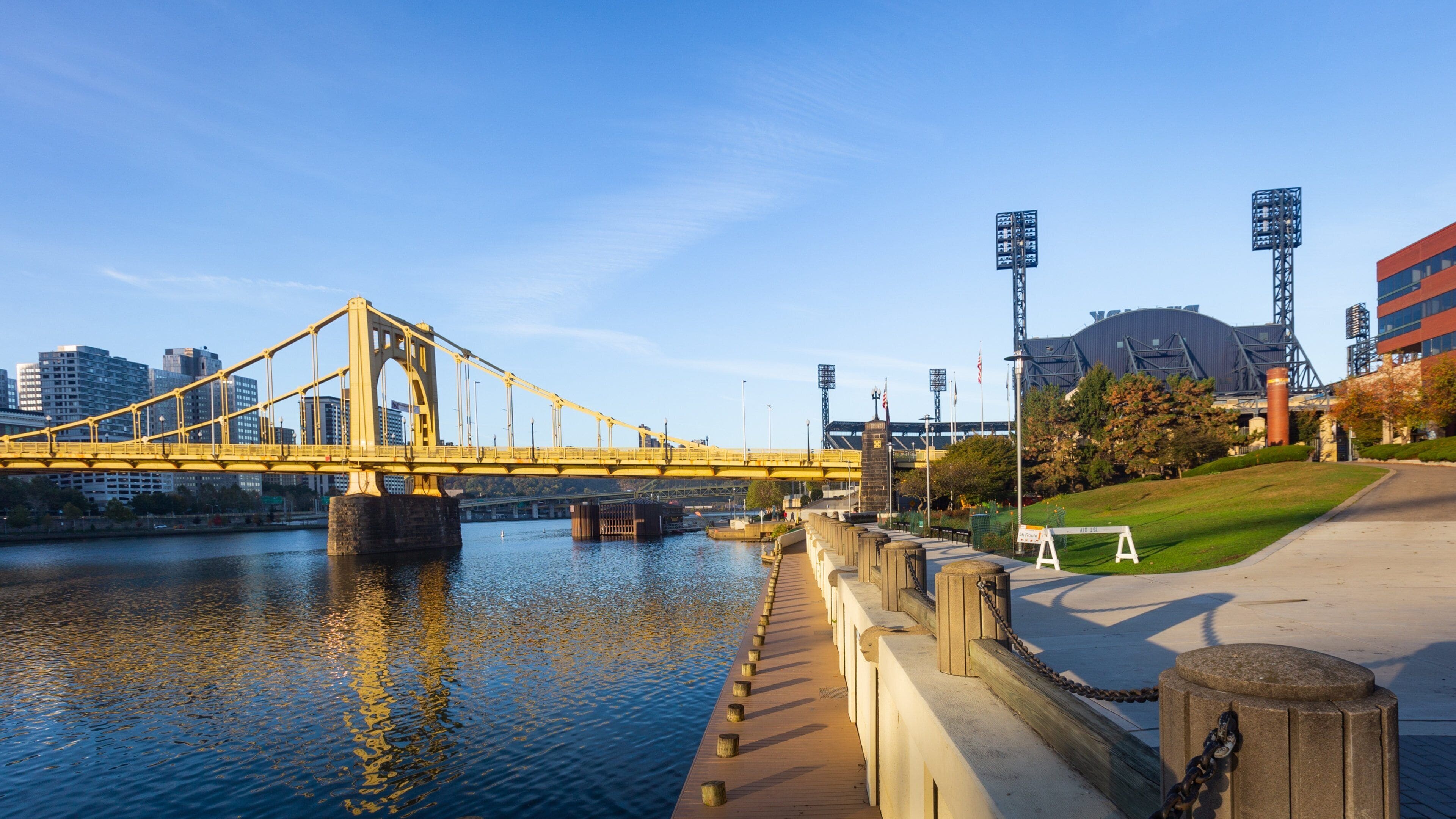 North Shore which includes a bridge and a river or creek