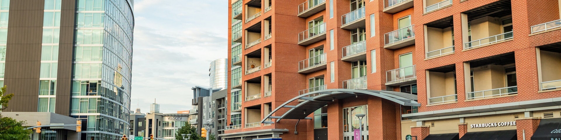 The Gulch showing a city