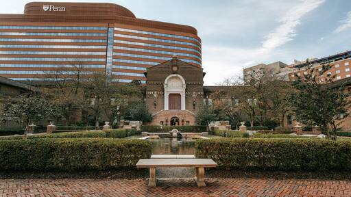 West Philadelphia showing heritage elements, a fountain and a pond