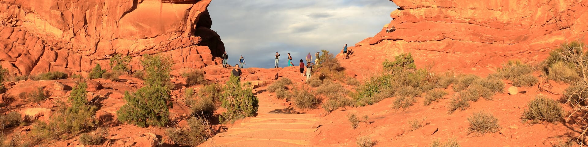South Window Arch at sunset, Arches National Park