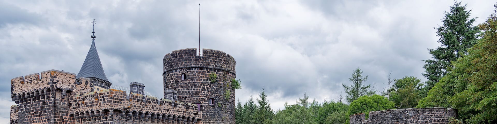 ancient fortified tower in Pontgibaud