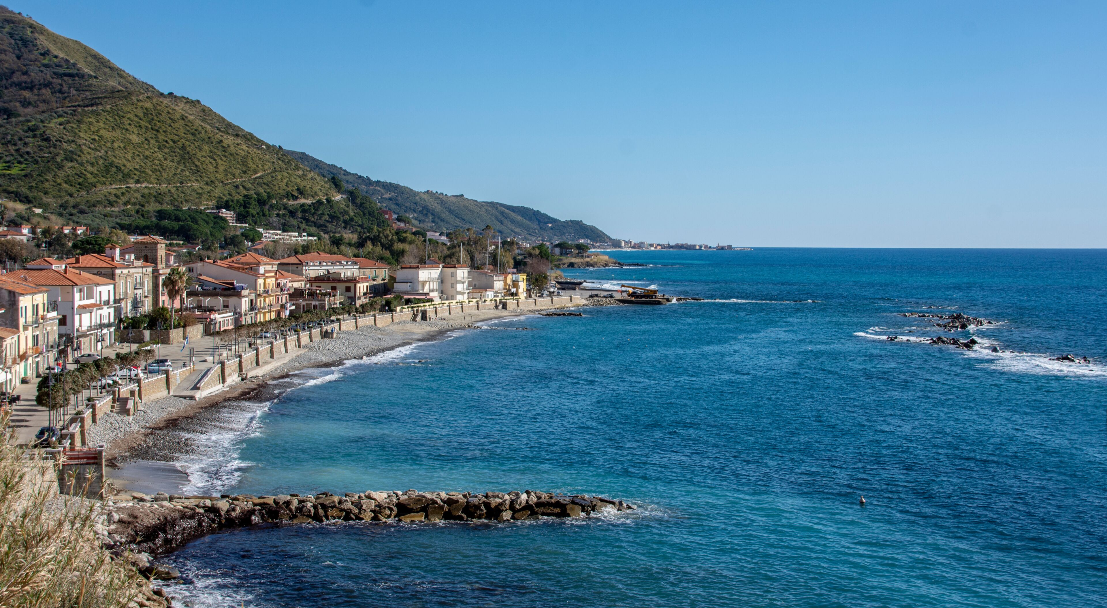 Agnone Cilento village, from Cilento Coast, Italy