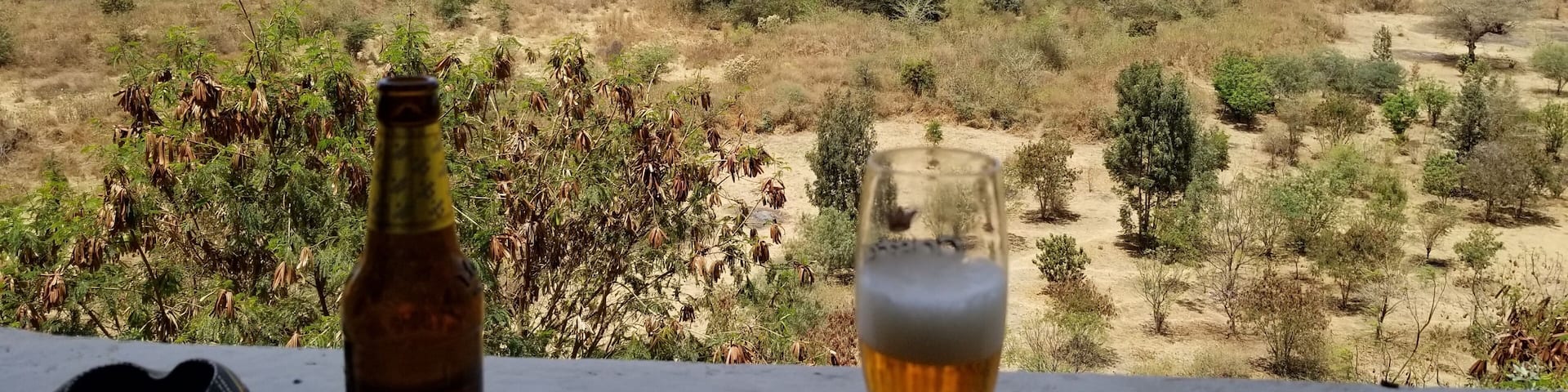 Ethiopian beer while watching village life from afar.
#OrbitzTravel