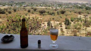 Ethiopian beer while watching village life from afar.
#OrbitzTravel