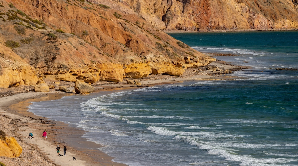 Sellicks Beach which includes rocky coastline and general coastal views