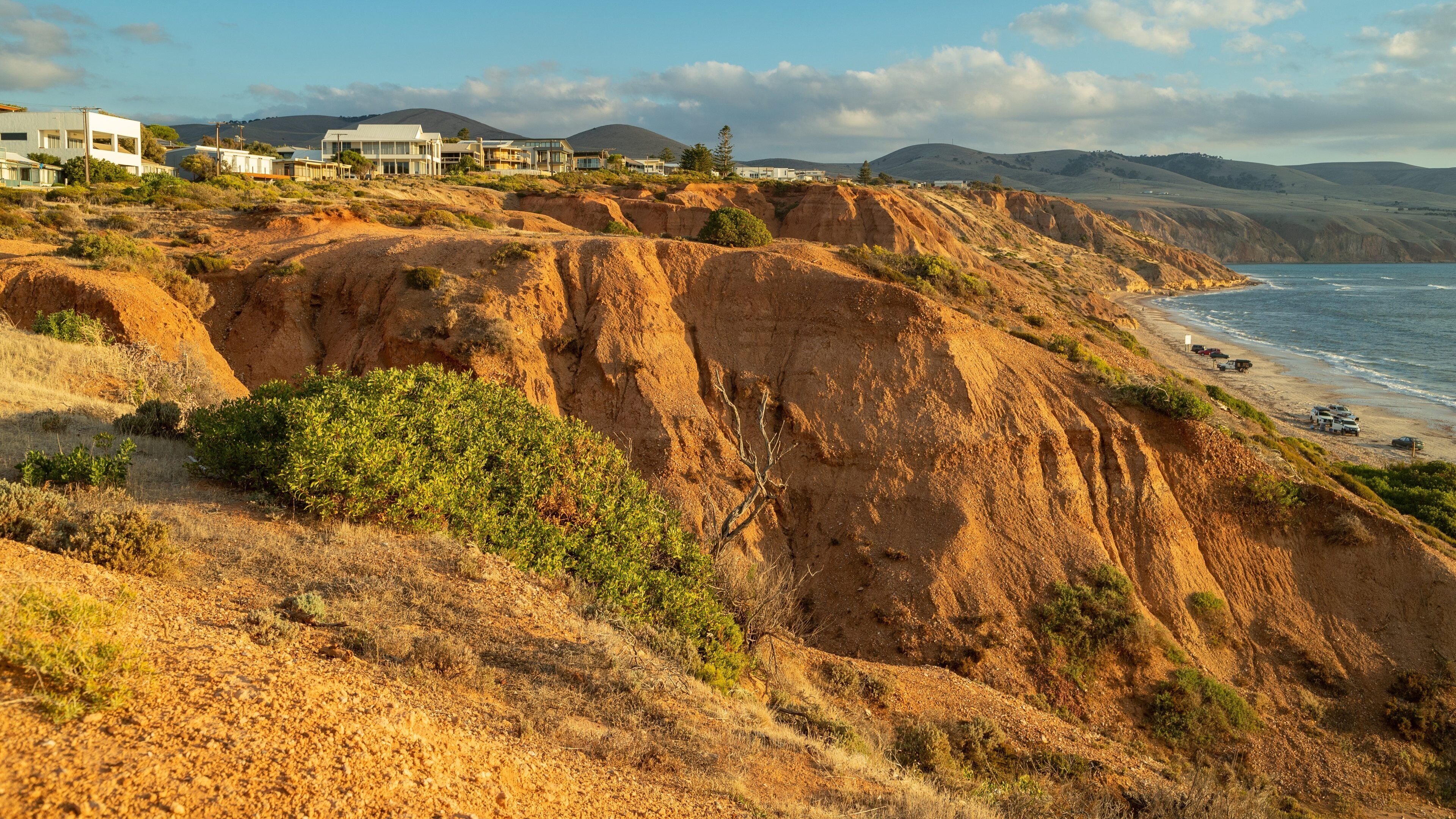Sellicks Beach featuring a coastal town, general coastal views and rocky coastline