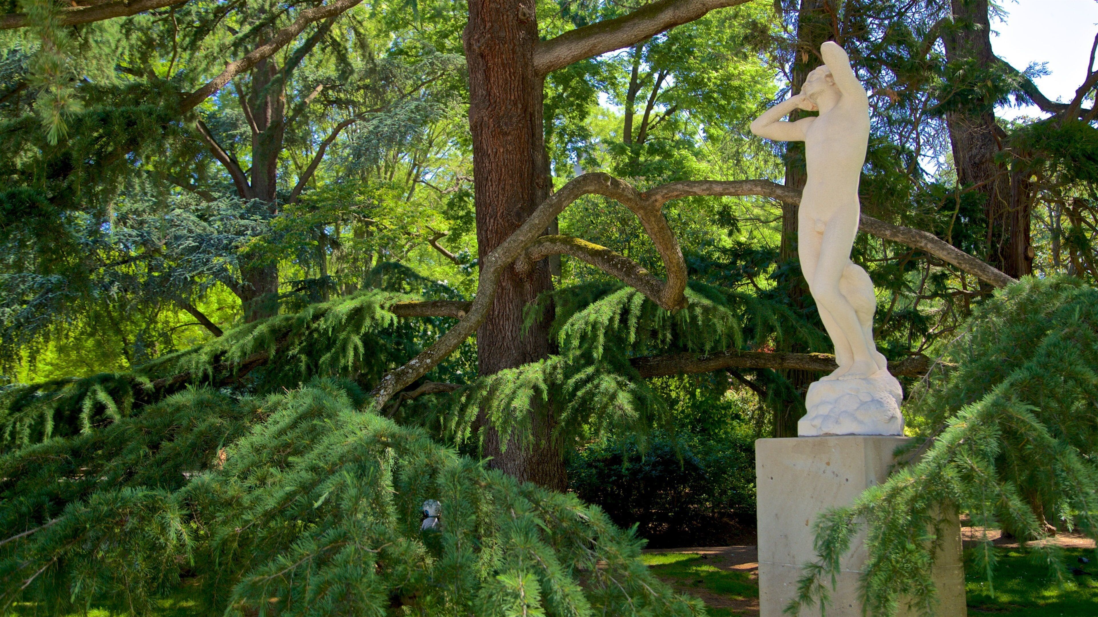 Grand Rond showing a statue or sculpture and a garden