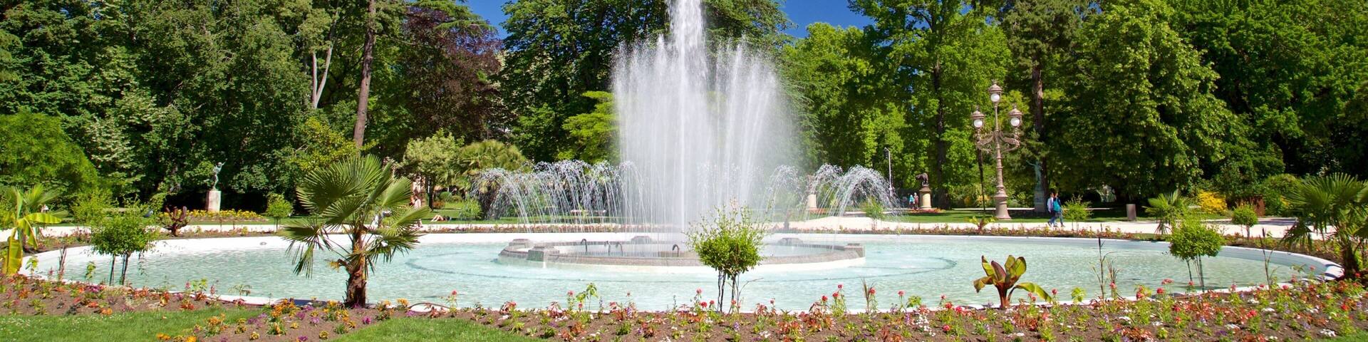 Toulouse featuring a park and a fountain