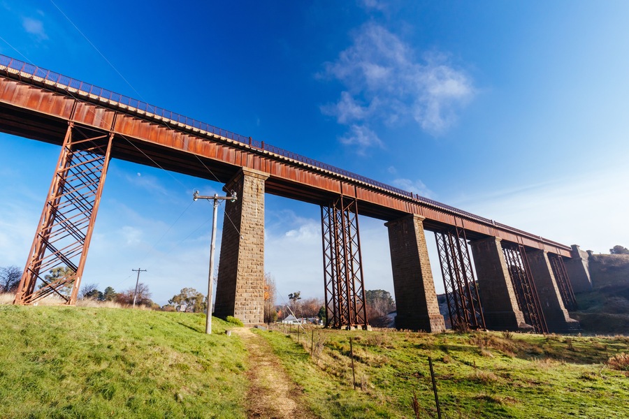 Taradale Railway Viaduct in Victoria Australia