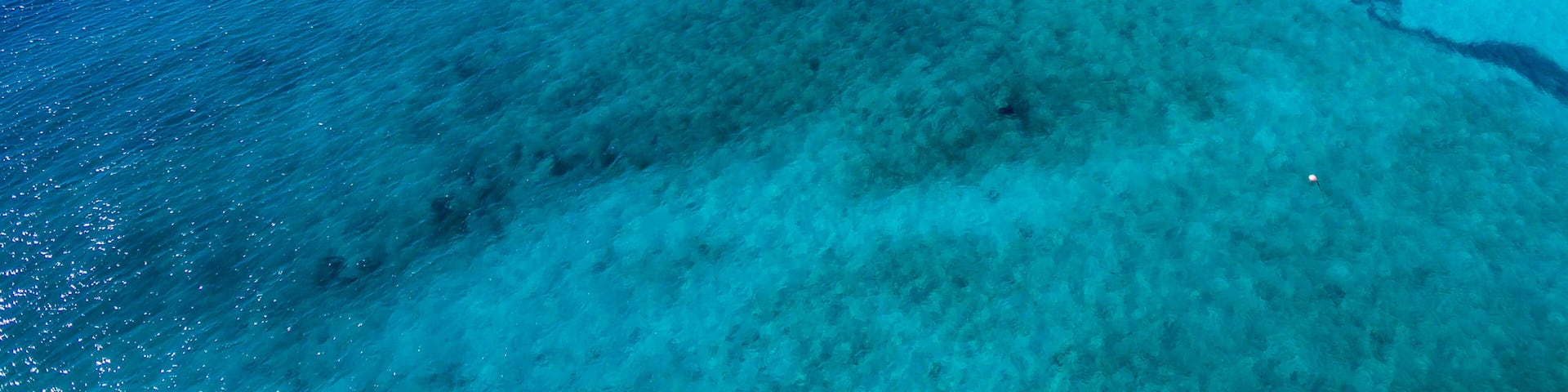 Aerial view of orient bay beach on french st martin