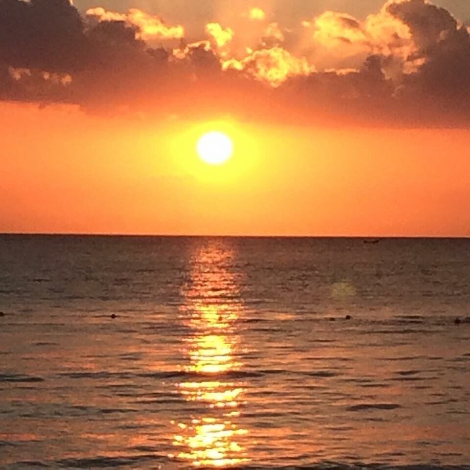 Jamaican sunset, nothing like it. 