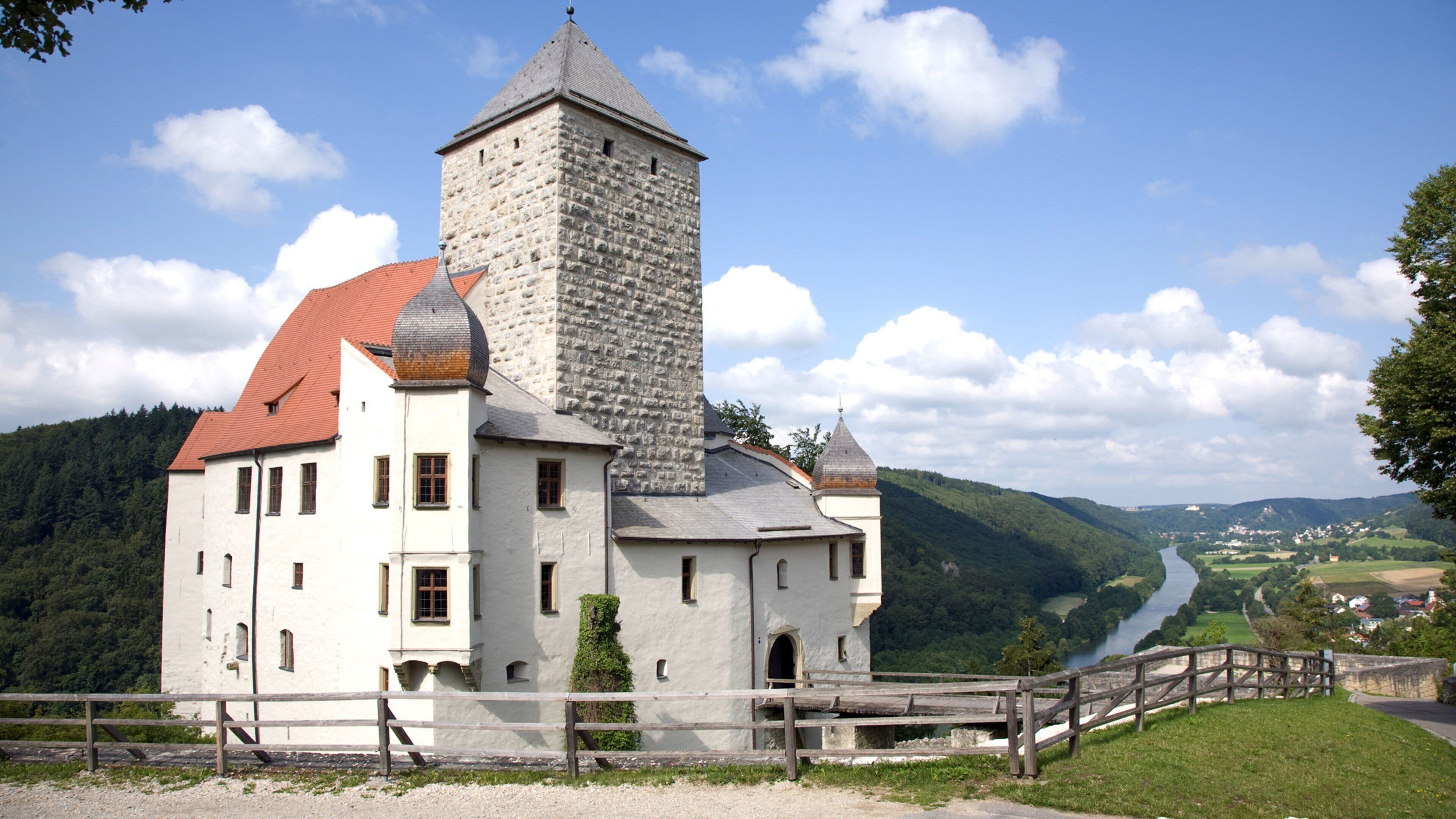 Castle Prunn which includes tranquil scenes and heritage elements