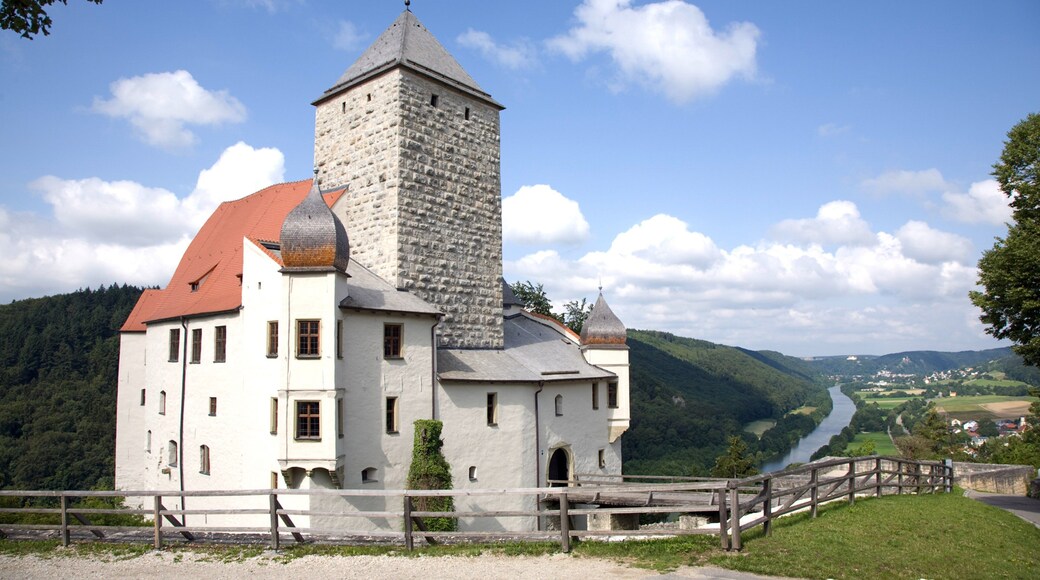 Castle Prunn which includes tranquil scenes and heritage elements