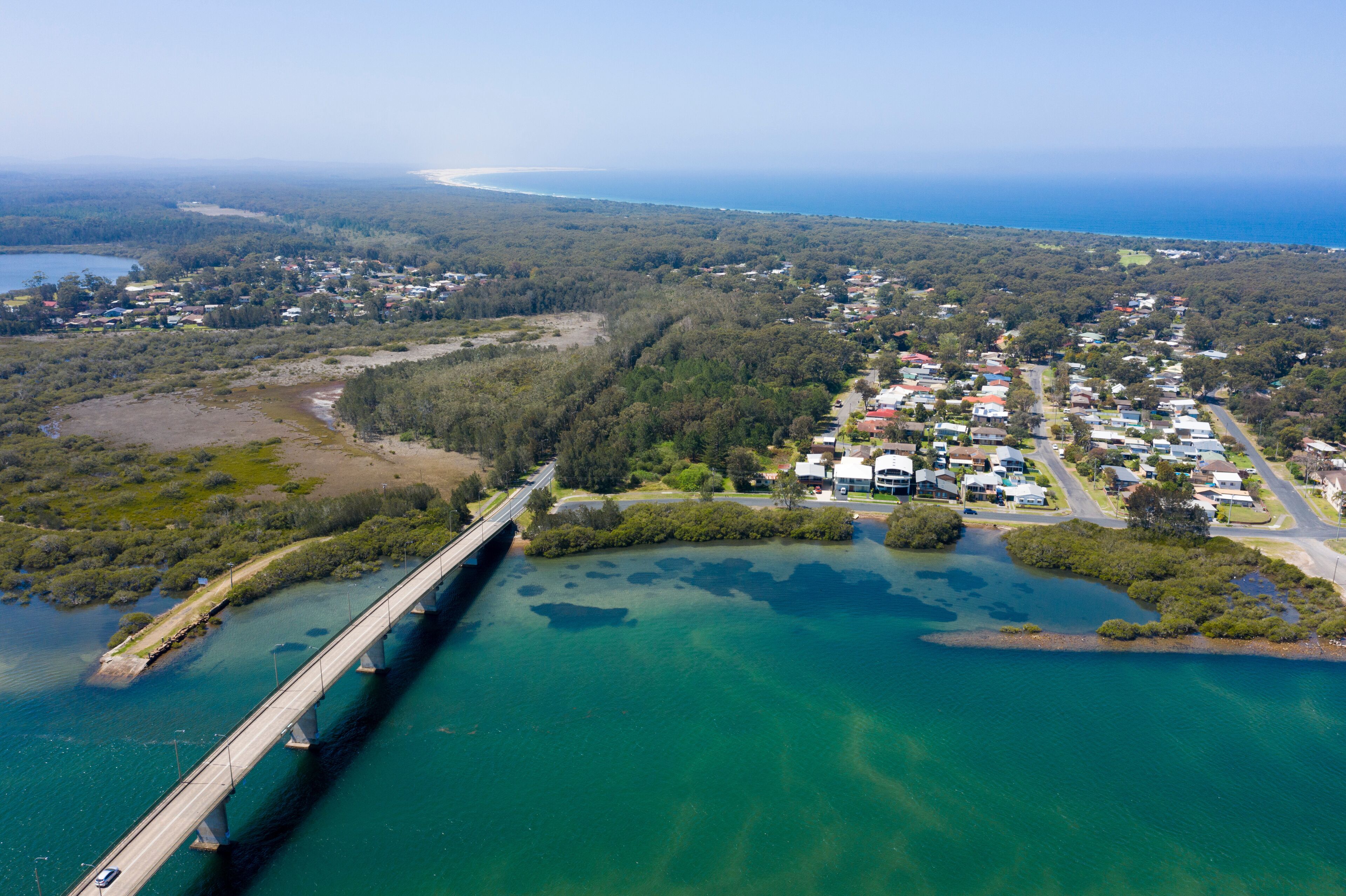 Tea gardens and Port Stephens NSW.