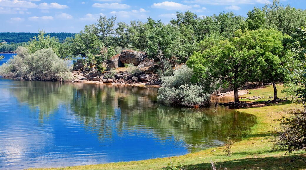 reservoir Pozo on river Diero, Vinuesa, Comarca de Pinares, Sori