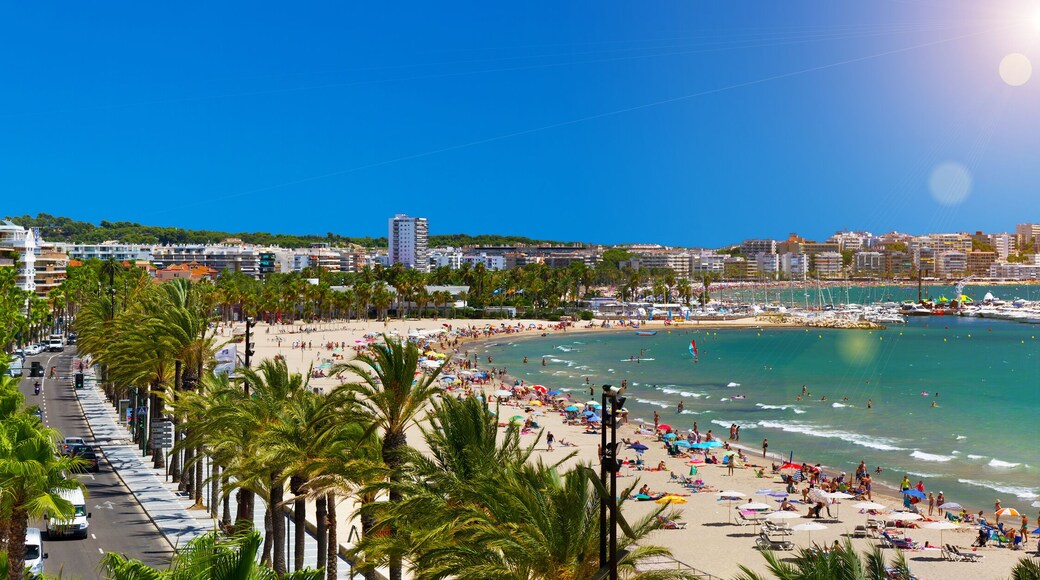 View of Platja Llarga beach in Salou Spain