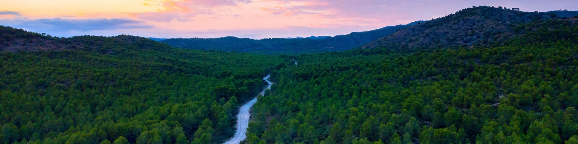 Imagen panorámica de la Sierra Calderona, Parque Natural de la Comunidad Valenciana.