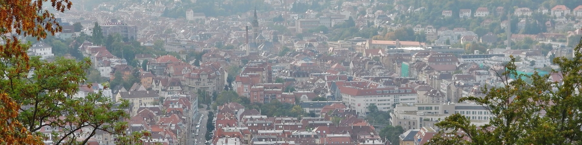 Ausblick Richtung Stuttgart Kaltental vom Teehaus